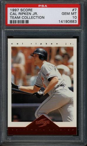 1997 Score Orioles #7 Cal Ripken PSA 10 #14190683