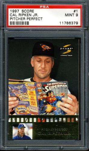 1997 Score Pitcher Perfect #1 Cal Ripken PSA 9 #11786379