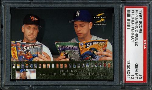 1997 Score Pitcher Perfect #3 A.Rodriguez/C.Ripken PSA 10 #18308041