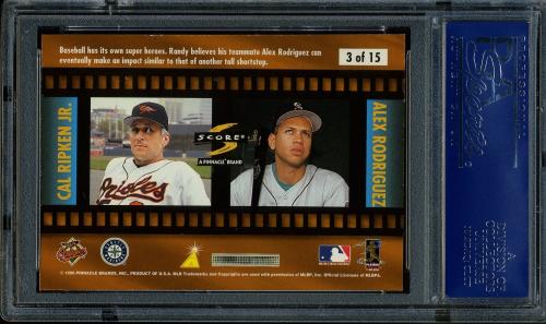 1997 Score Pitcher Perfect #3 A.Rodriguez/C.Ripken PSA 10 #18308041 - Back