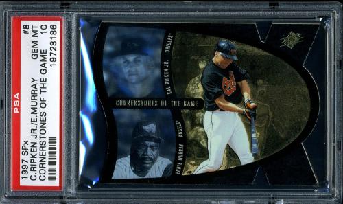 1997 SPx Cornerstones of the Game #8 C.Ripken/E.Murray PSA 10 #19728186