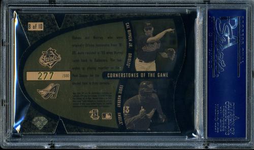 1997 SPx Cornerstones of the Game #8 C.Ripken/E.Murray PSA 10 #19728186 - Back