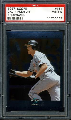 1997 Score Showcase Series #151 Cal Ripken PSA 9 #11786382