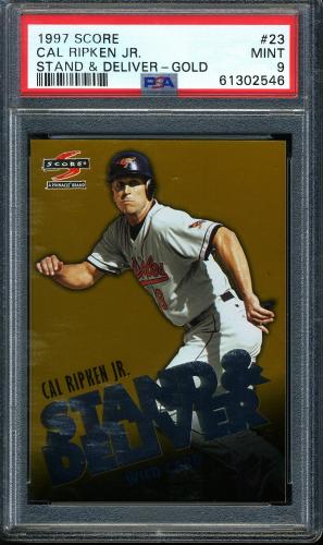 1997 Score Stand and Deliver Gold #23 Cal Ripken W PSA 10 #61302546