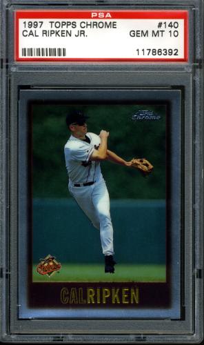 1997 Topps Chrome #140 Cal Ripken PSA 10 #11786392