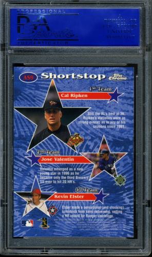 1997 Topps Chrome All-Stars #AS9 Cal Ripken PSA 10 #30980261 - Back