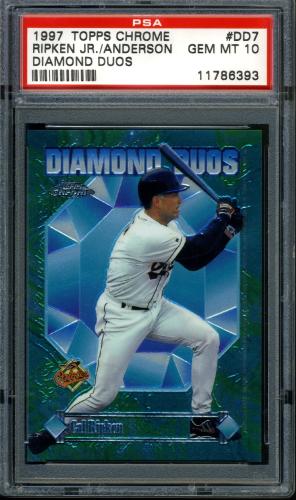 1997 Topps Chrome Diamond Duos #DD7 C.Ripken/B.Anderson PSA 10 #11786393