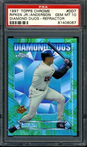 1997 Topps Chrome Diamond Duos Refractors #DD7 C.Ripken/B.Anderson PSA 10 #81406067