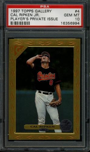 1997 Topps Gallery Player's Private Issue #4 Cal Ripken PSA 10 #16356994