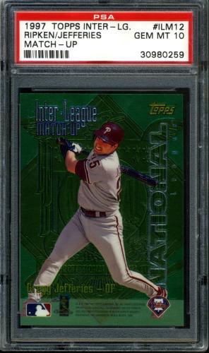 1997 Topps Inter-League Finest - No Coating #ILM12 C.Ripken/G.Jefferies PSA 10 #30980259