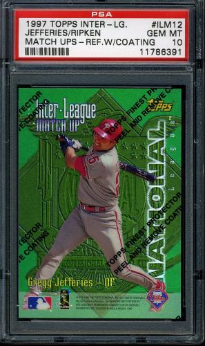 1997 Topps Inter-League Finest Refractors #ILM12 C.Ripken/G.Jefferies PSA 10 #11786391