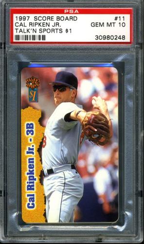 1997 Scoreboard Talk N' Sports Phone Cards $1 #6 Cal Ripken PSA 10 #30980248