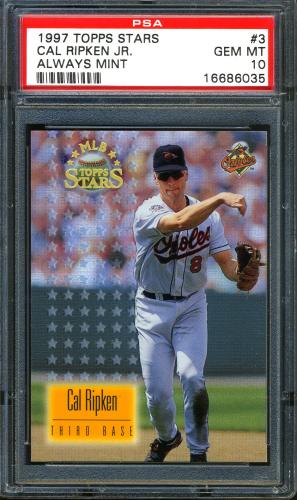 1997 Topps Stars Always Mint #3 Cal Ripken PSA 10 #16686035