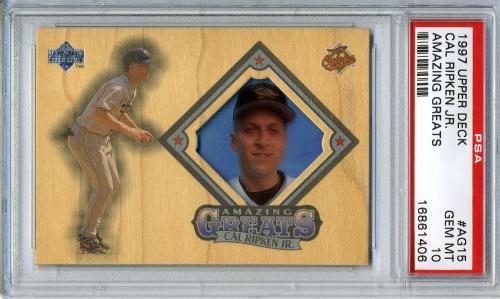 1997 Upper Deck Amazing Greats #AG15 Cal Ripken PSA 10 #16861406