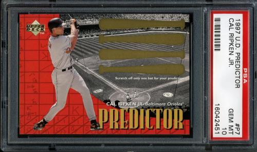 1997 Upper Deck Predictor #7 Cal Ripken PSA 10 #16042451