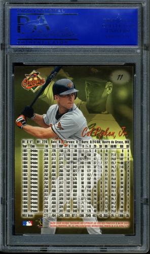 1997 Ultra #11 Cal Ripken PSA 10 #11786399 - Back