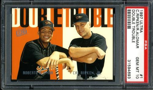 1997 Ultra Double Trouble #1 C.Ripken/R.Alomar PSA 10 #31594693