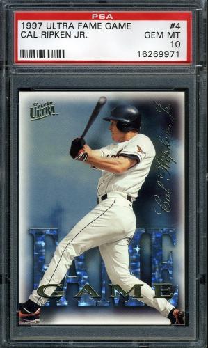 1997 Ultra Fame Game #4 Cal Ripken PSA 10 #16269971