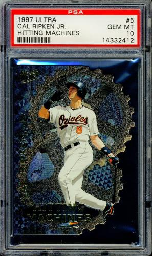 1997 Ultra Hitting Machines #5 Cal Ripken PSA 10 #14332412