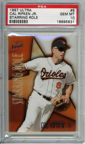 1997 Ultra Starring Role #5 Cal Ripken PSA 10 #18895831