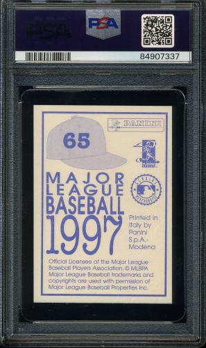 1997 Venezuelan Panini #65 Cal Ripken, Jr. PSA 9 #84907337 - Back