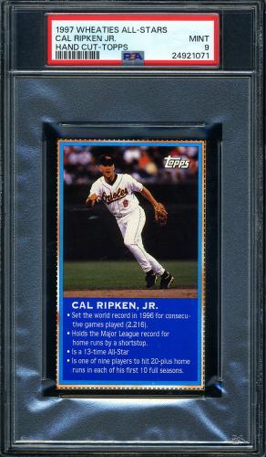 1997 Wheaties All-Stars Topps Cal Ripken Jr. PSA 9 #24921071