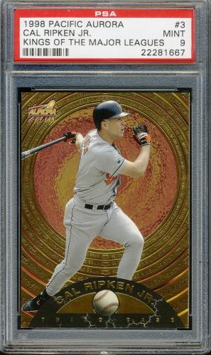 1998 Aurora Kings of the Major Leagues #3 Cal Ripken PSA 9 #22281667