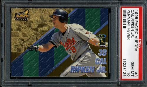 1998 Aurora Pennant Fever #8 Cal Ripken PSA 10 #16228125