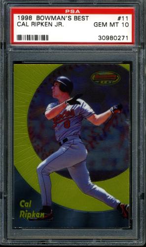 1998 Bowman's Best #11 Cal Ripken PSA 10 #30980271