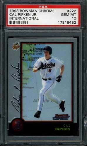 1998 Bowman Chrome International #222 Cal Ripken PSA 10 #17818482