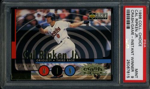 1998 Collector's Choice Crash the Game Instant Win #CG5 Cal Ripken Jr. PSA 9 #25067815