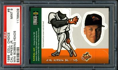 1998 Collector's Choice Mini Bobbing Heads #6 Cal Ripken PSA 9 #11786409