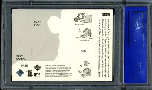 1998 Collector's Choice Mini Bobbing Heads #6 Cal Ripken PSA 9 #11786409 - Back