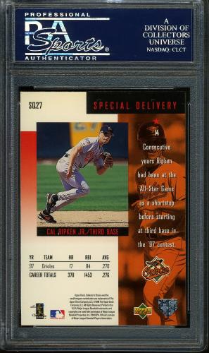 1998 Collector's Choice StarQuest #SQ27 Cal Ripken SD PSA 10 #23034248 - Back
