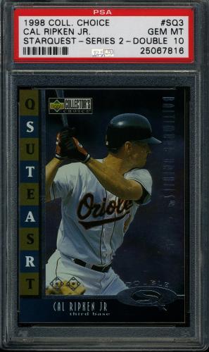 1998 Collector's Choice StarQuest Double #SQ03 Cal Ripken PSA 10 #25067816