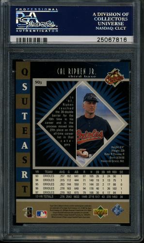 1998 Collector's Choice StarQuest Double #SQ03 Cal Ripken PSA 10 #25067816 - Back