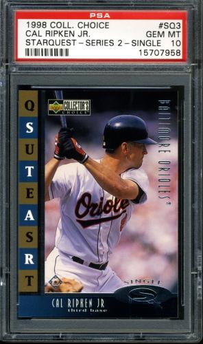 1998 Collector's Choice StarQuest Single #SQ03 Cal Ripken PSA 10 #15707958