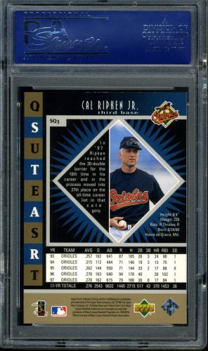 1998 Collector's Choice StarQuest Single #SQ03 Cal Ripken PSA 10 #15707958 - Back