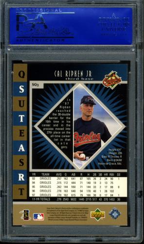 1998 Collector's Choice StarQuest Triple #SQ03 Cal Ripken PSA 9 #30980274 - Back