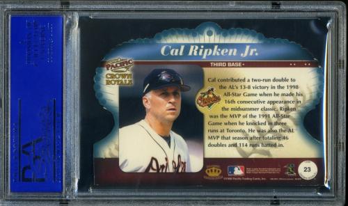 1998 Crown Royale #23 Cal Ripken PSA 9 #30980276 - Back