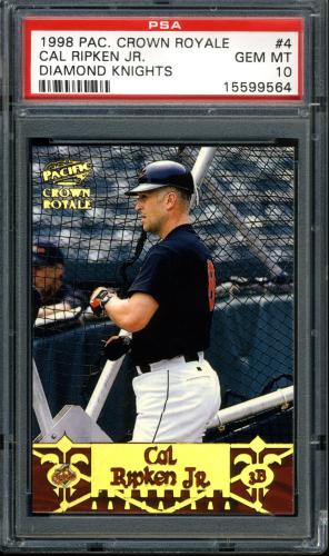 1998 Crown Royale Diamond Knights #4 Cal Ripken PSA 10 #15599564