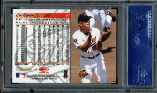 1998 Donruss Collections Donruss #061 Cal Ripken PSA 10 #16487870 - Back