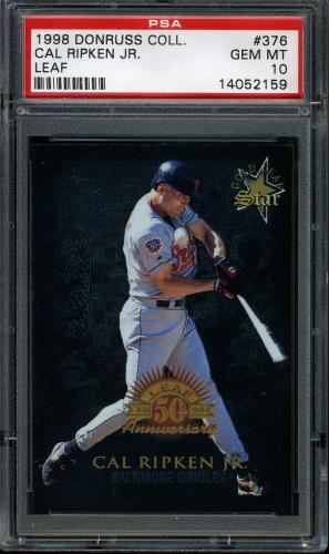 1998 Donruss Collections Leaf #376 Cal Ripken GLS PSA 10 #14052159