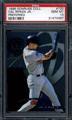 1998 Donruss Collections Preferred #720 Cal Ripken PP GS PSA 10 #31474367
