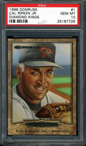 1998 Donruss Diamond Kings #1 Cal Ripken PSA 10 #25167725