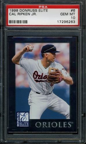 1998 Donruss Elite #006 Cal Ripken PSA 10 #17296263