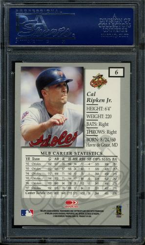 1998 Donruss Elite #006 Cal Ripken PSA 10 #17296263 - Back