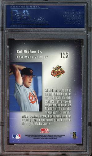 1998 Donruss Elite #123 Cal Ripken GEN PSA 10 #19579479 - Back