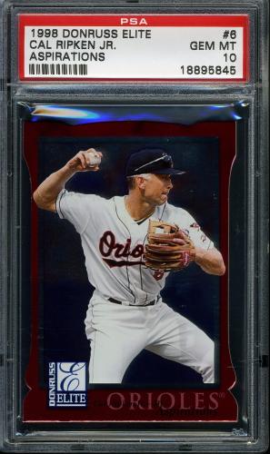 1998 Donruss Elite Aspirations #006 Cal Ripken PSA 10 #18895845