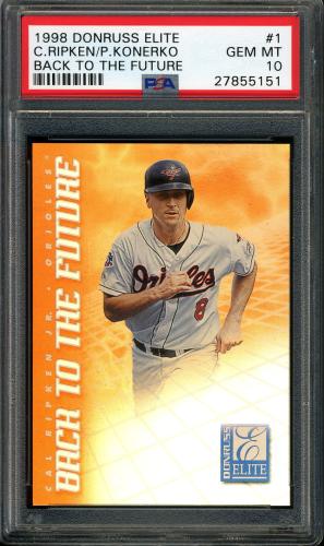 1998 Donruss Elite Back to the Future #1 C.Ripken/P.Konerko PSA 10 #27855151